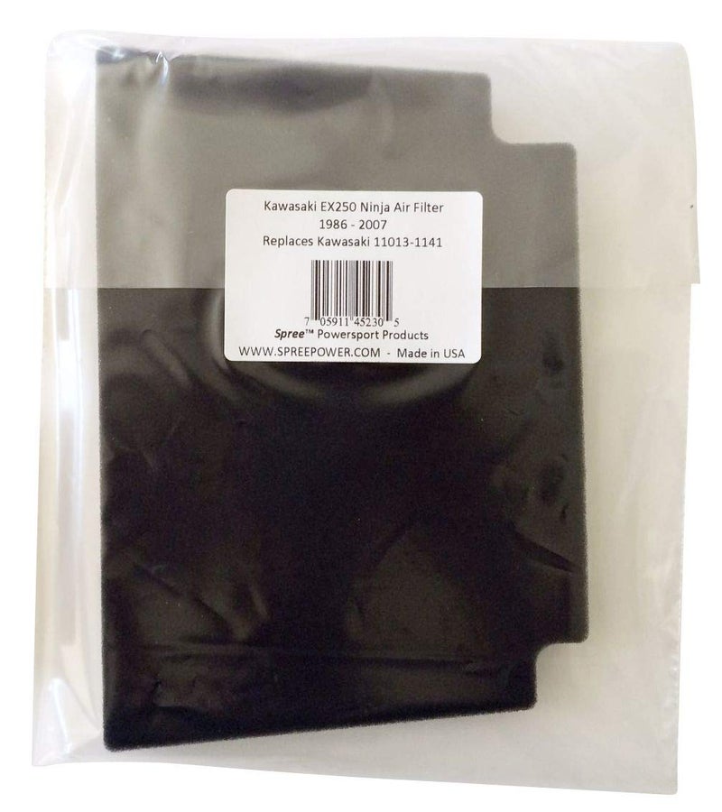 Spree compatible replacement for Kawasaki EX250 Ninja 250 air filter (1986-2007) - Image 2